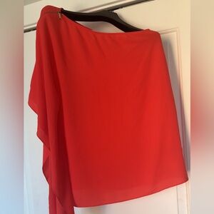 Michael Kors One Shoulder with Gold Zipper